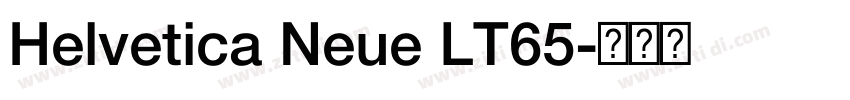 Helvetica Neue LT65字体转换